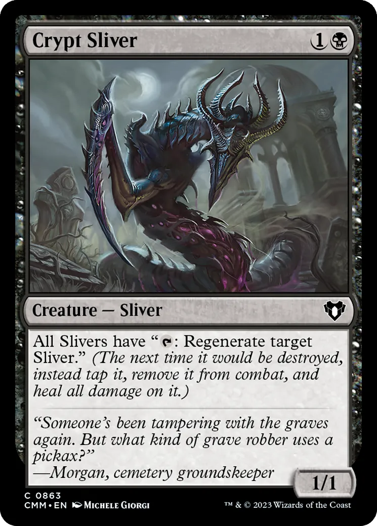 Crypt Sliver — Commander Masters — Magic: The Gathering