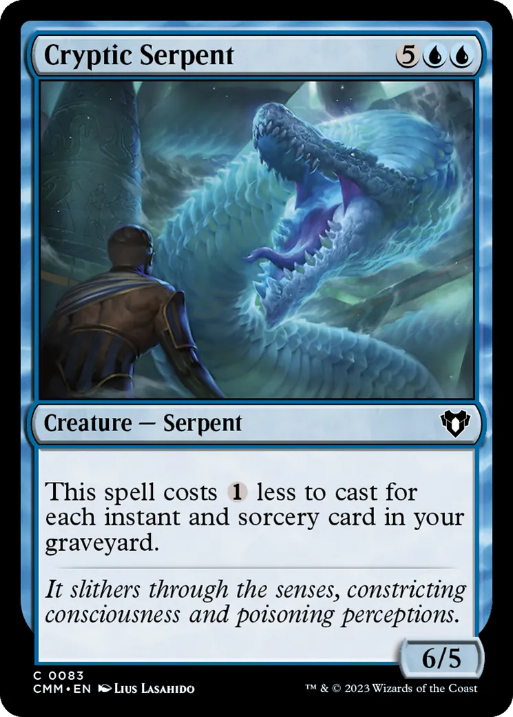 Cryptic Serpent — Commander Masters — Magic: The Gathering
