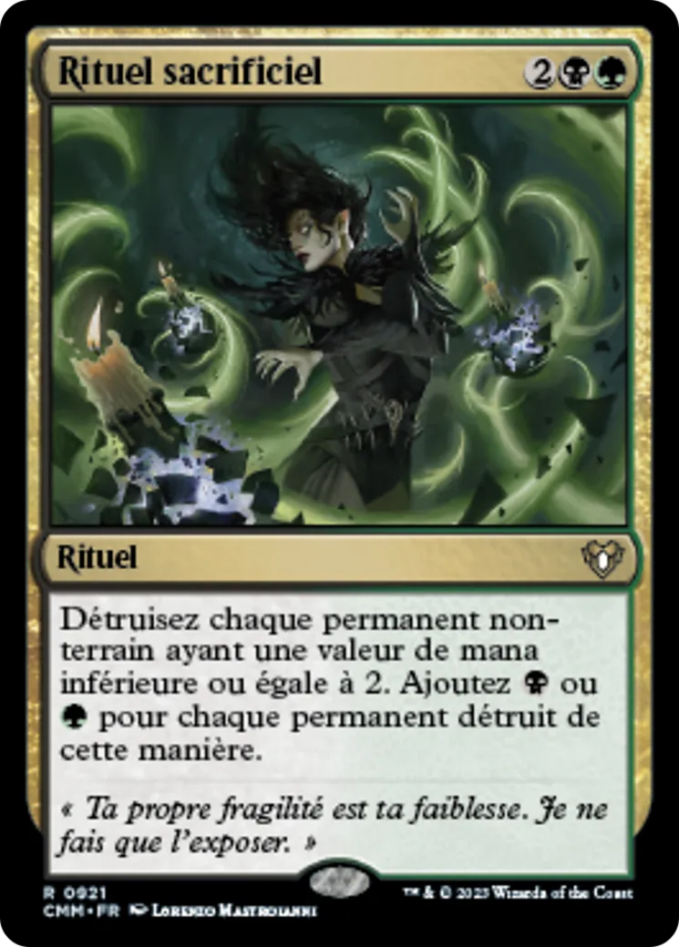 Rituel sacrificiel — Commander Masters — Magic: The Gathering