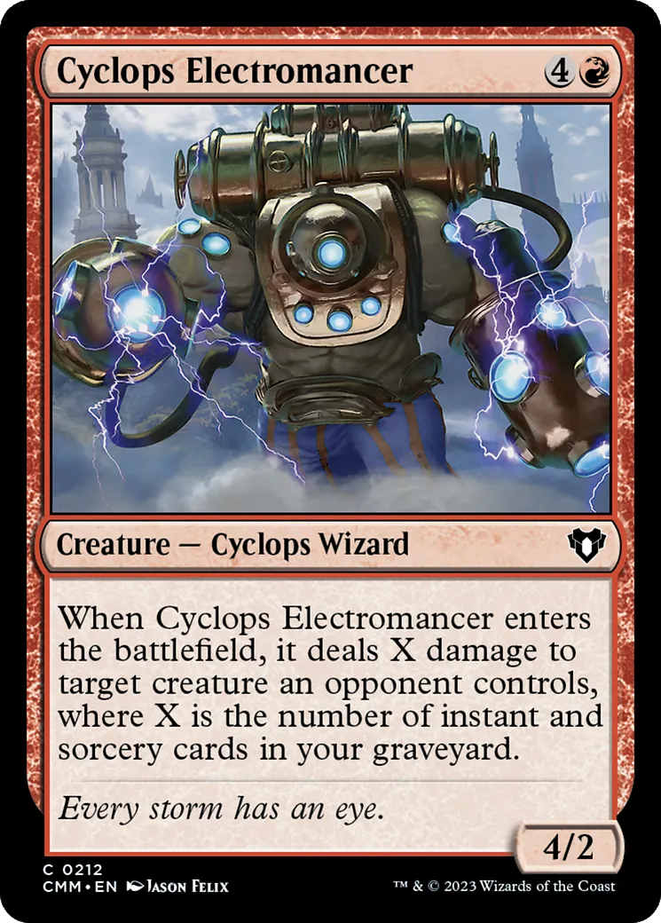 Électromancien cyclope — Commander Masters — Magic: The Gathering