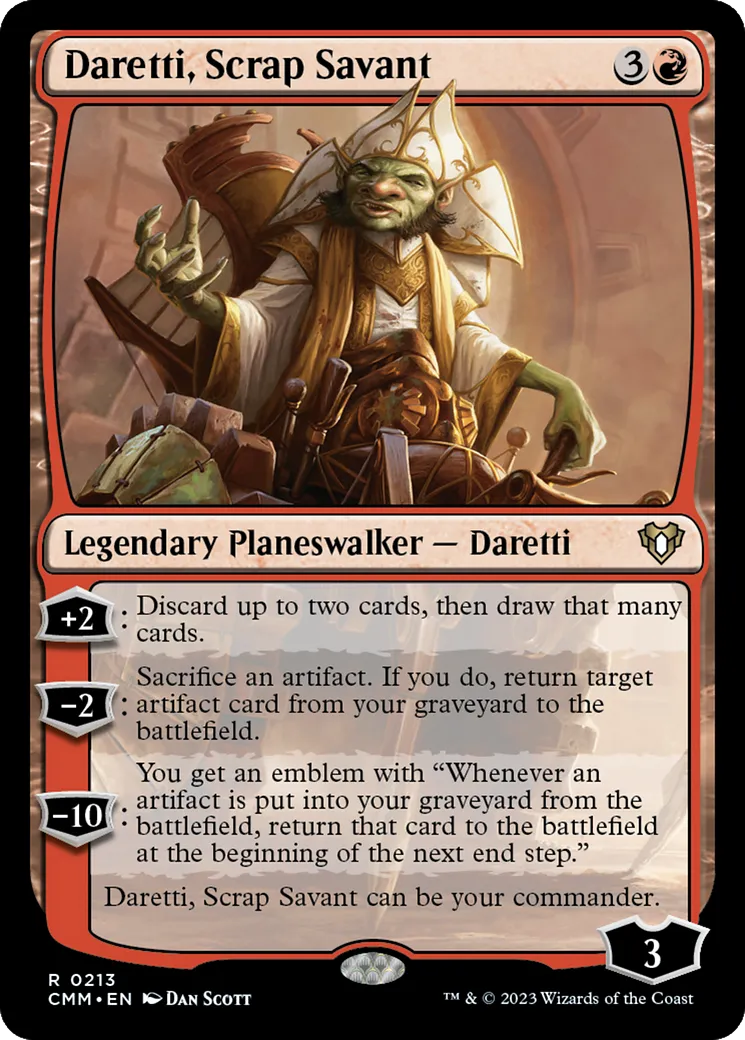 Daretti, Scrap Savant — Commander Masters — Magic: The Gathering