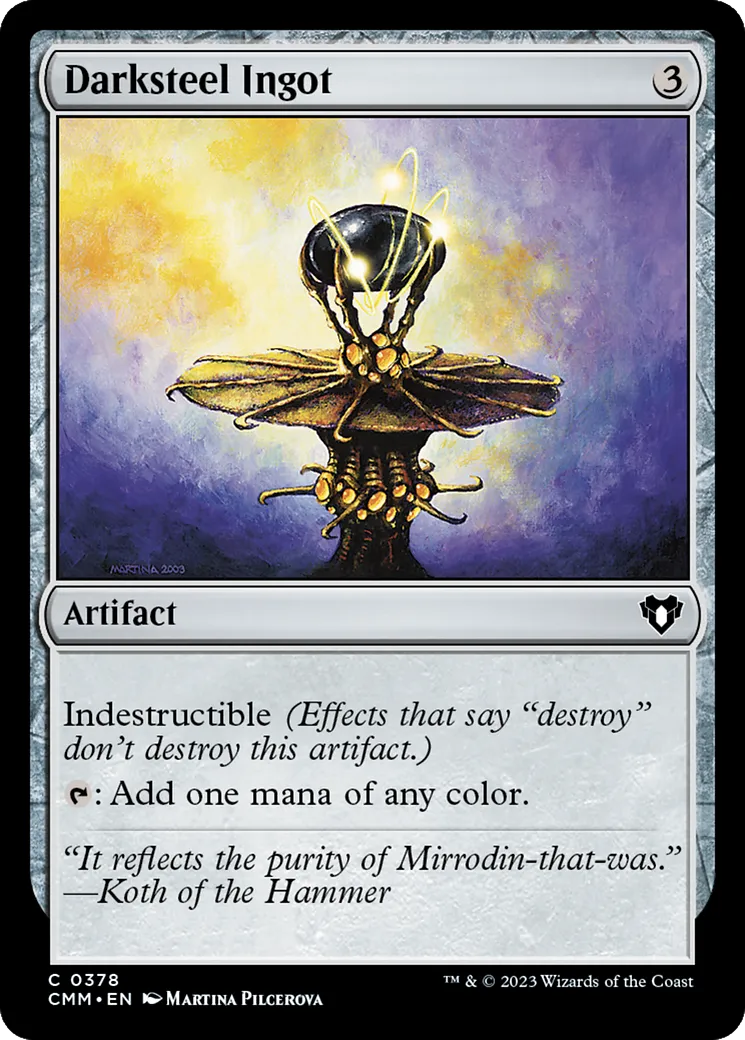 Darksteel Ingot — Commander Masters — Magic: The Gathering