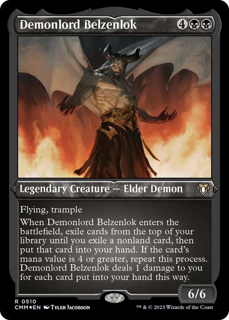 Demonlord Belzenlok — Commander Masters — Magic: The Gathering