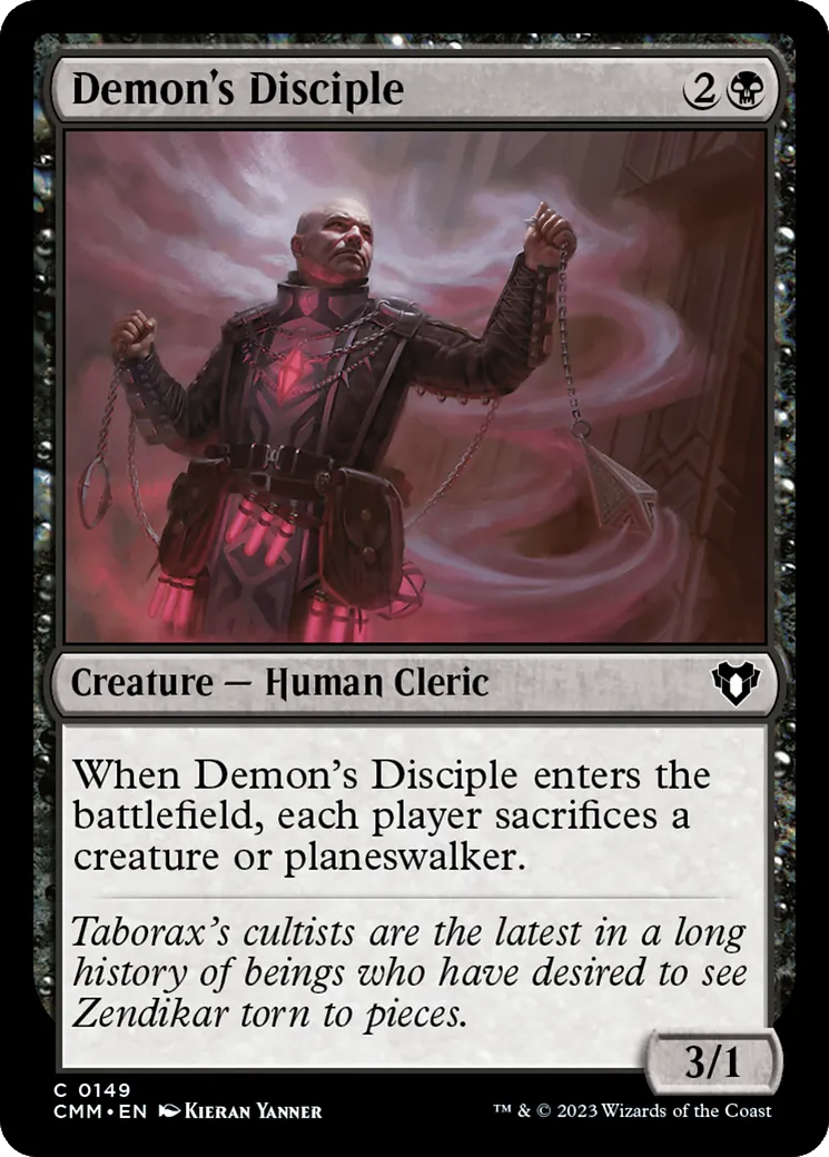 Demon's Disciple — Commander Masters — Magic: The Gathering