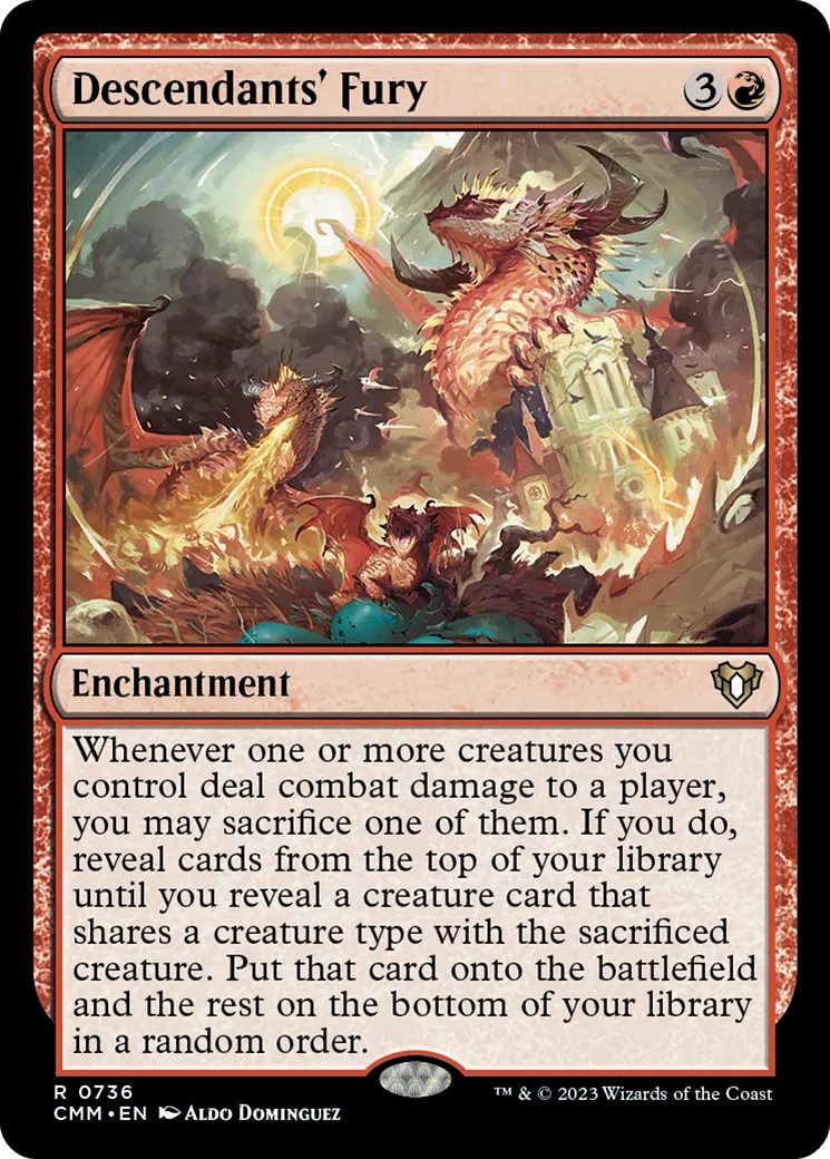 Fureur des descendants — Commander Masters — Magic: The Gathering