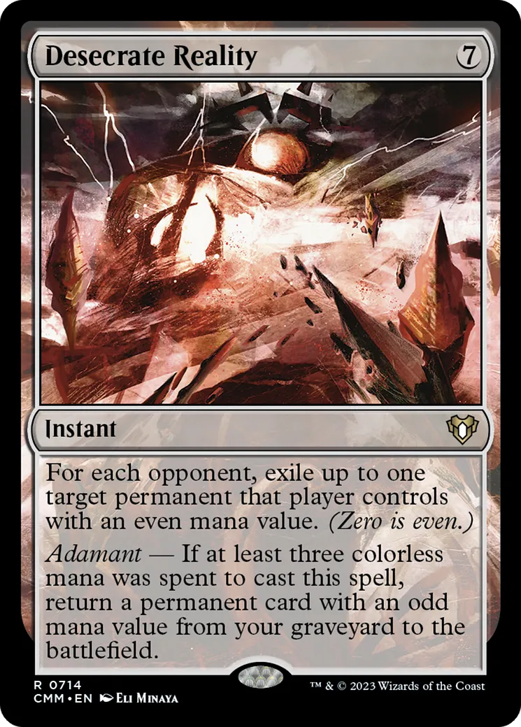 Desecrate Reality — Commander Masters — Magic: The Gathering