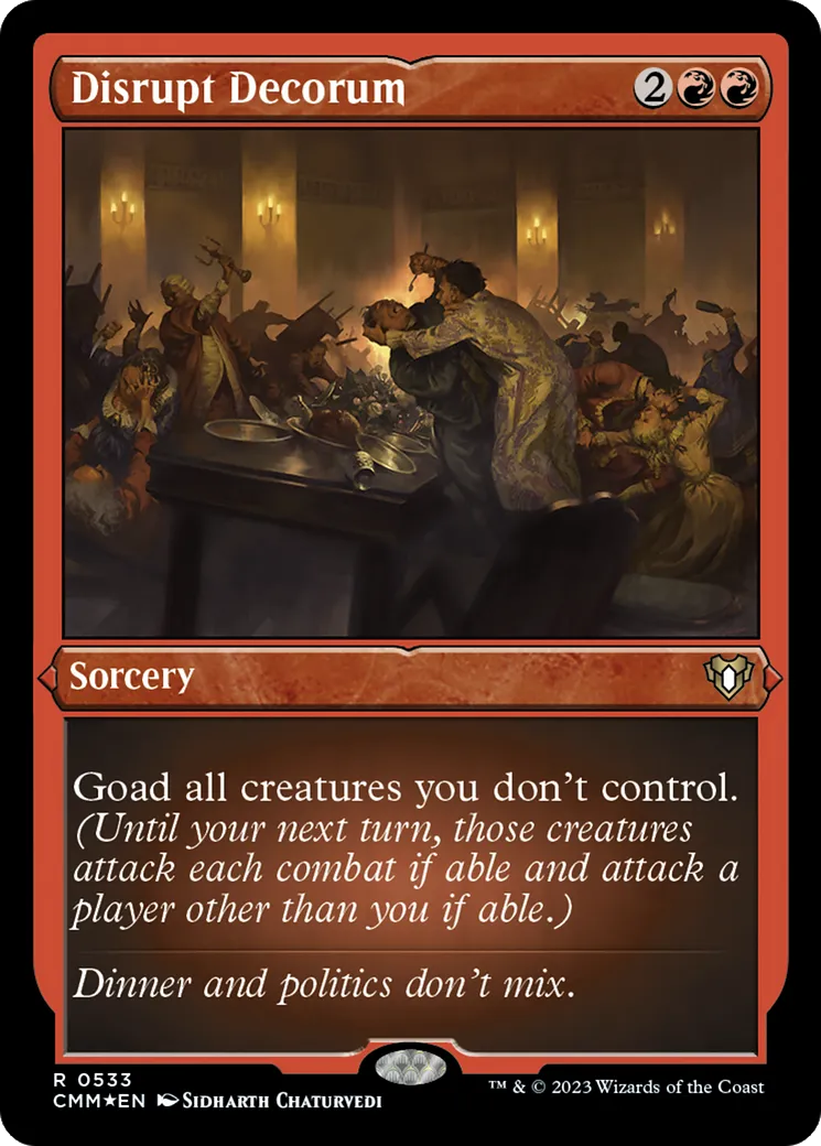 Disrupt Decorum — Commander Masters — Magic: The Gathering