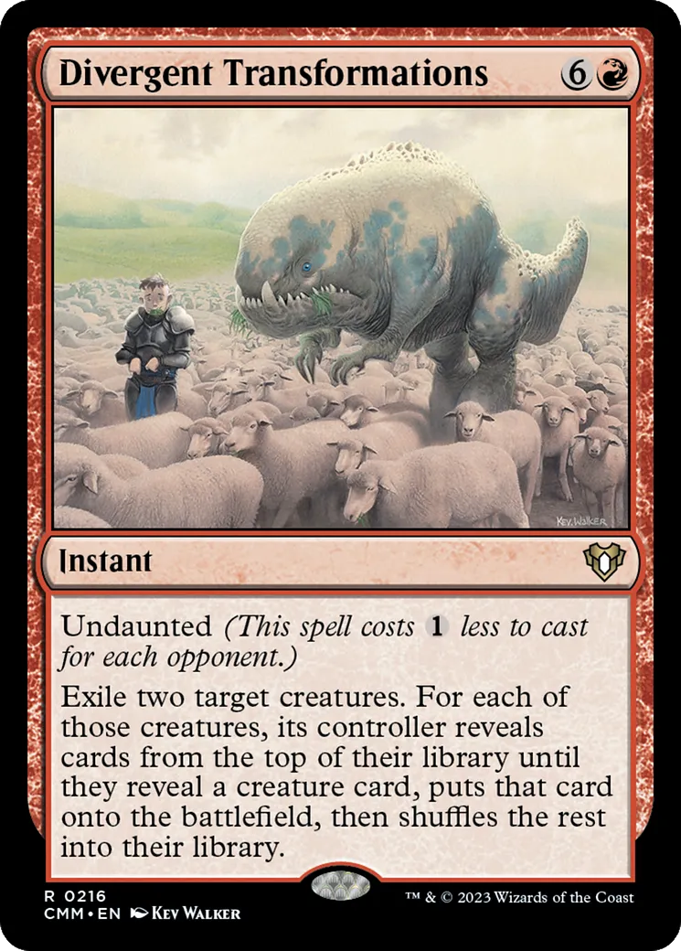 Transformations divergentes — Commander Masters — Magic: The Gathering