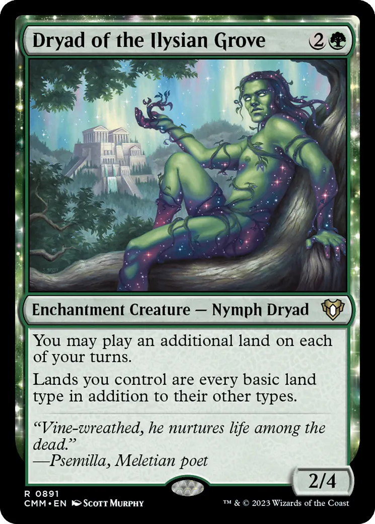 Dryad of the Ilysian Grove — Commander Masters — Magic: The Gathering