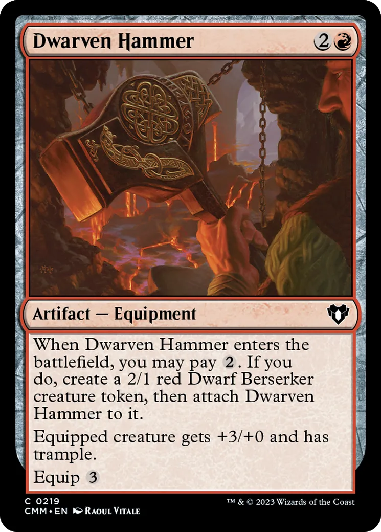 Dwarven Hammer — Commander Masters — Magic: The Gathering