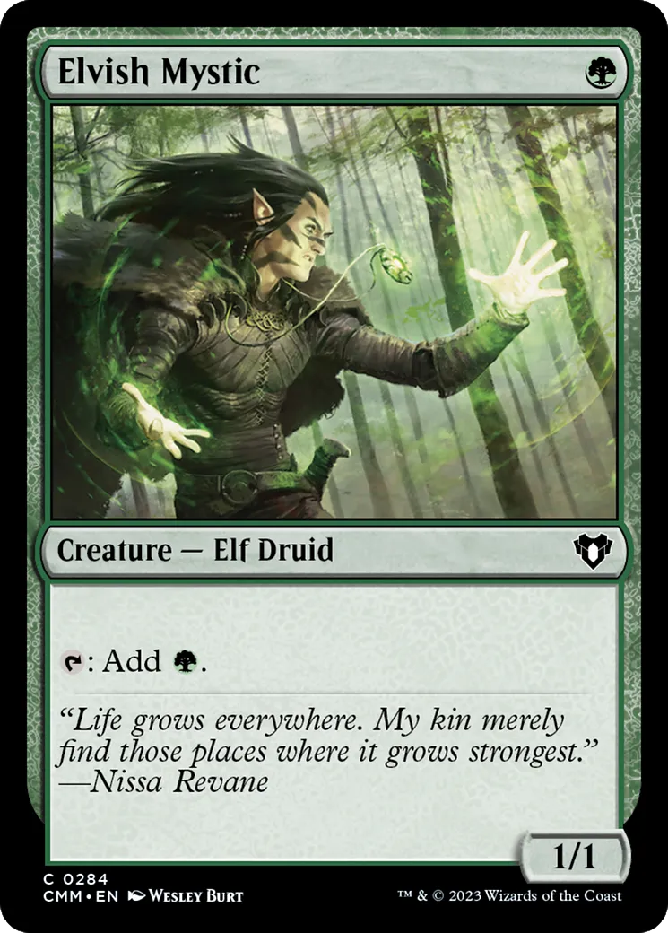 Elvish Mystic — Commander Masters — Magic: The Gathering