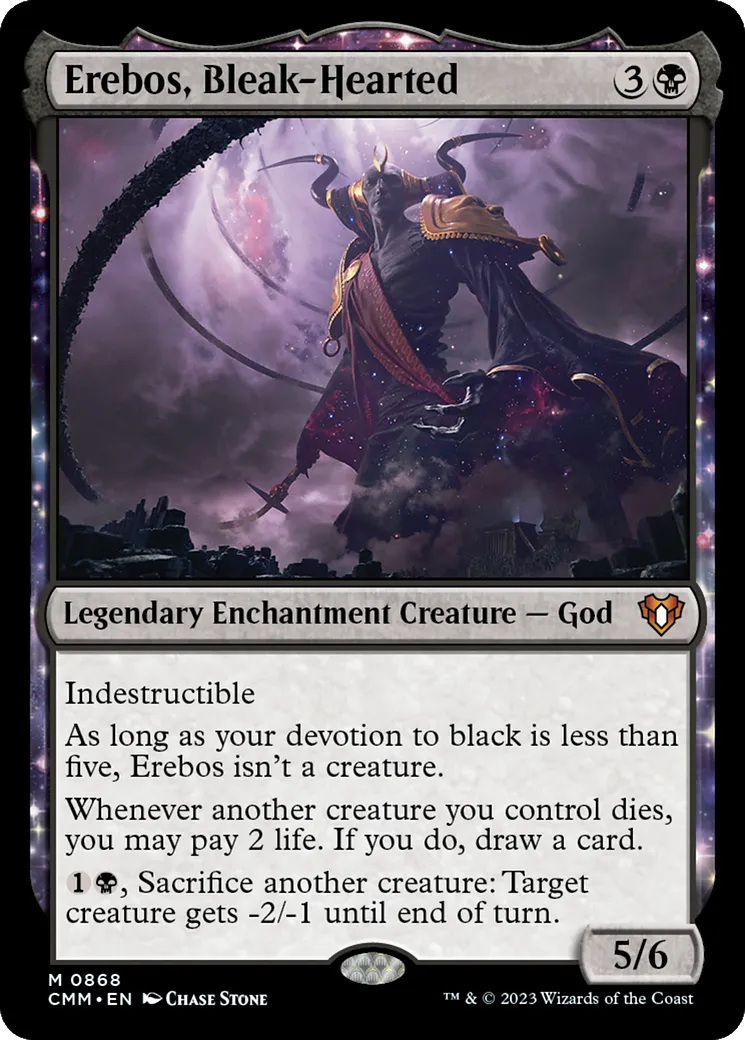 Erebos, Bleak-Hearted — Commander Masters — Magic: The Gathering