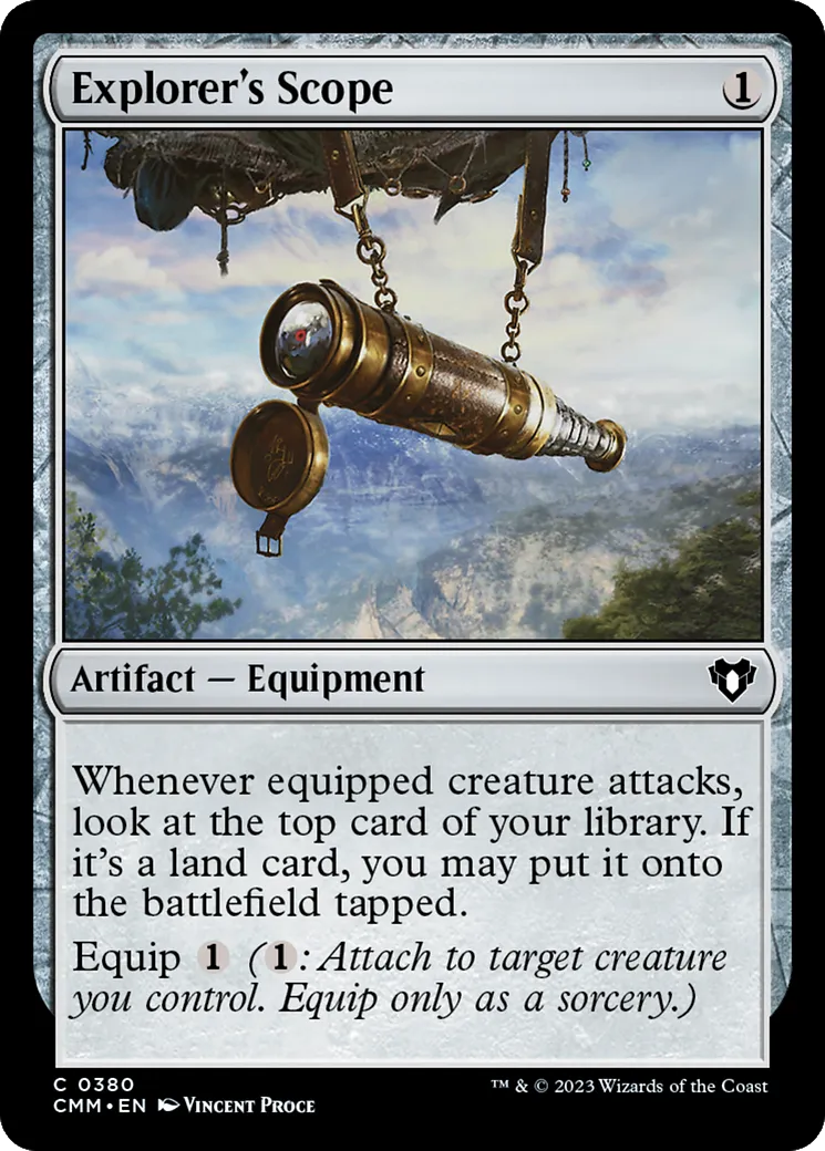 Explorer's Scope — Commander Masters — Magic: The Gathering