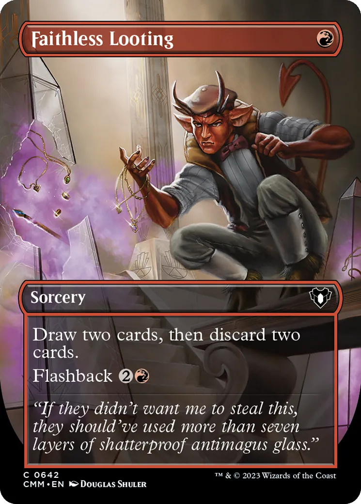 Faithless Looting from Commander Masters - Magic: The Gathering