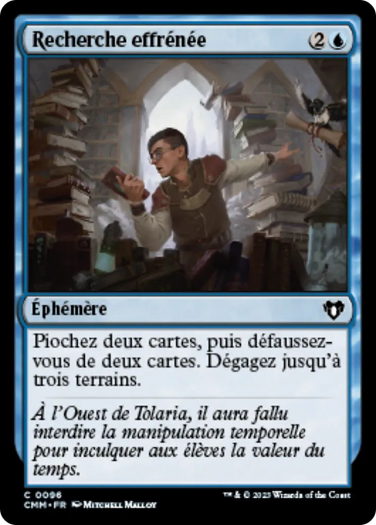 Recherche effrénée — Commander Masters — Magic: The Gathering