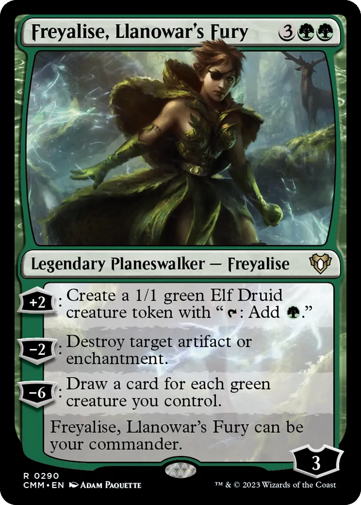 Freyalise, Fureur de Llanowar — Commander Masters — Magic: The Gathering