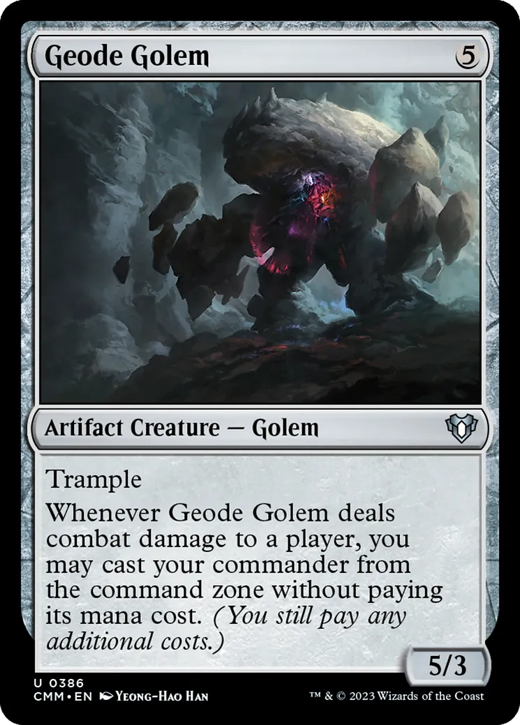 Geode Golem — Commander Masters — Magic: The Gathering