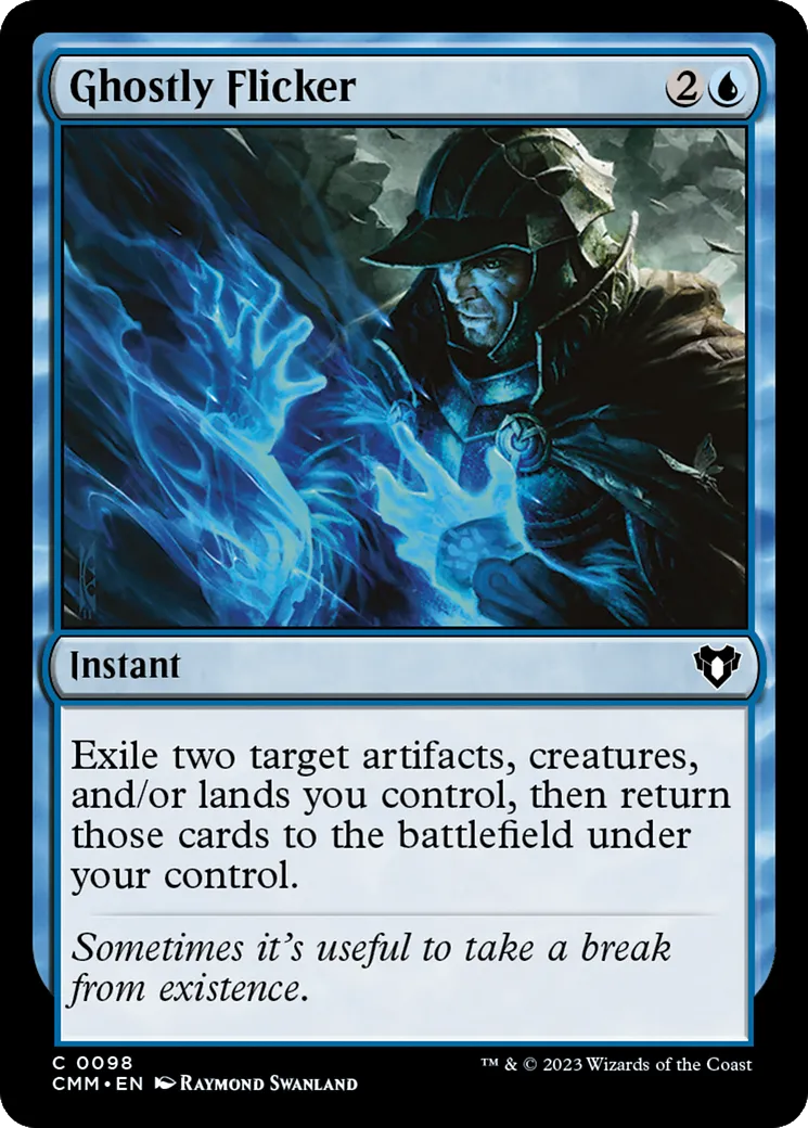 Ghostly Flicker — Commander Masters — Magic: The Gathering