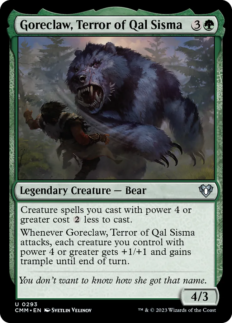 Goreclaw, Terror of Qal Sisma — Commander Masters — Magic: The Gathering