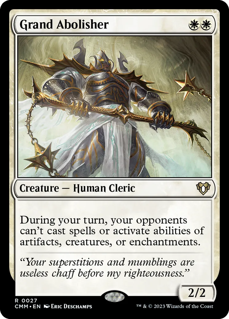 Grand Abolisher — Commander Masters — Magic: The Gathering