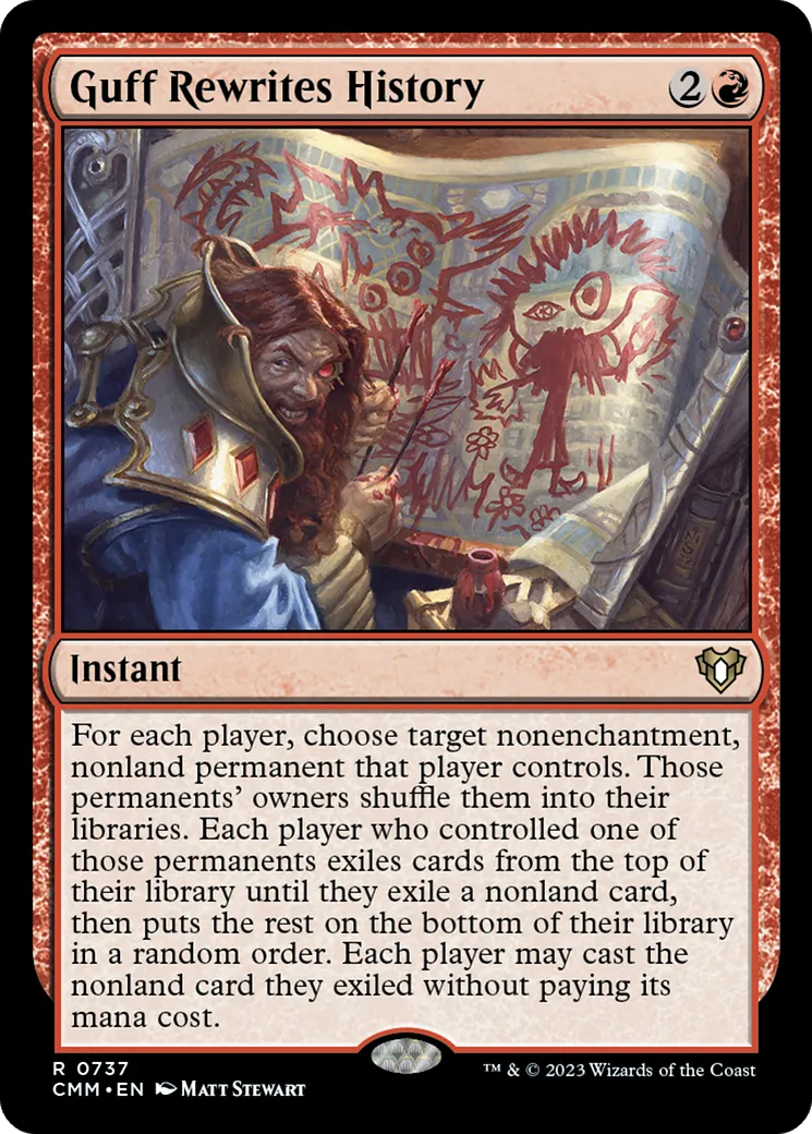 Calembredaine réécrit l'histoire — Commander Masters — Magic: The Gathering