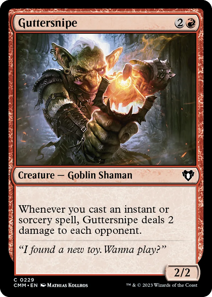 Guttersnipe from Commander Masters - Magic: The Gathering