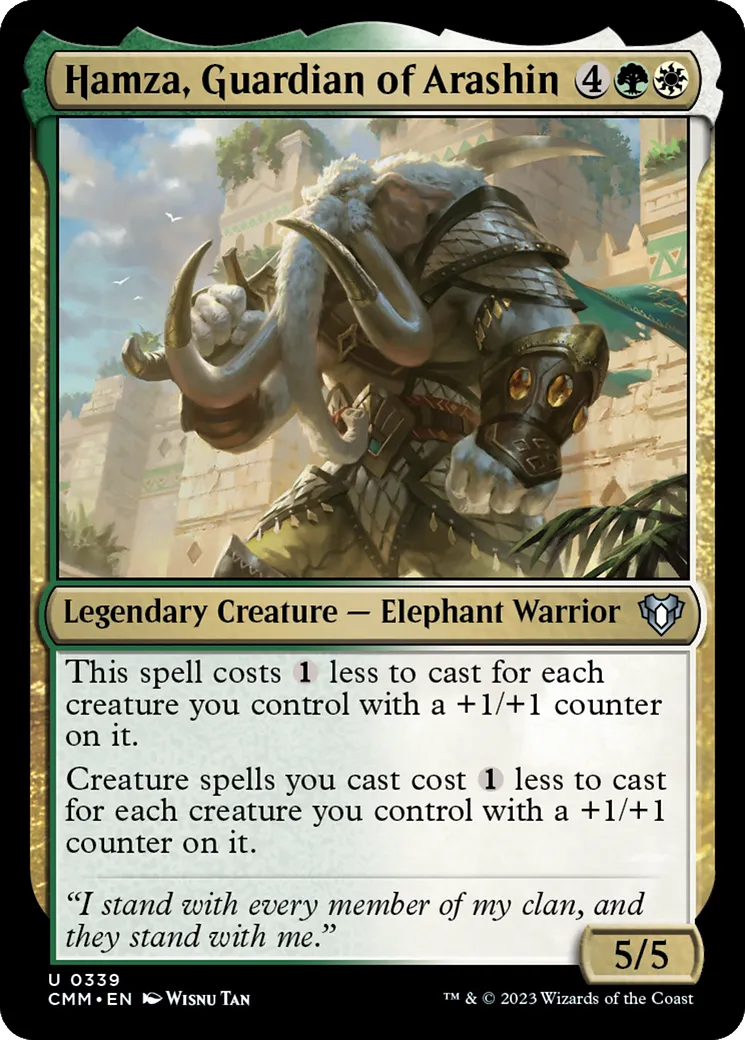 Hamza, Guardian of Arashin — Commander Masters — Magic: The Gathering
