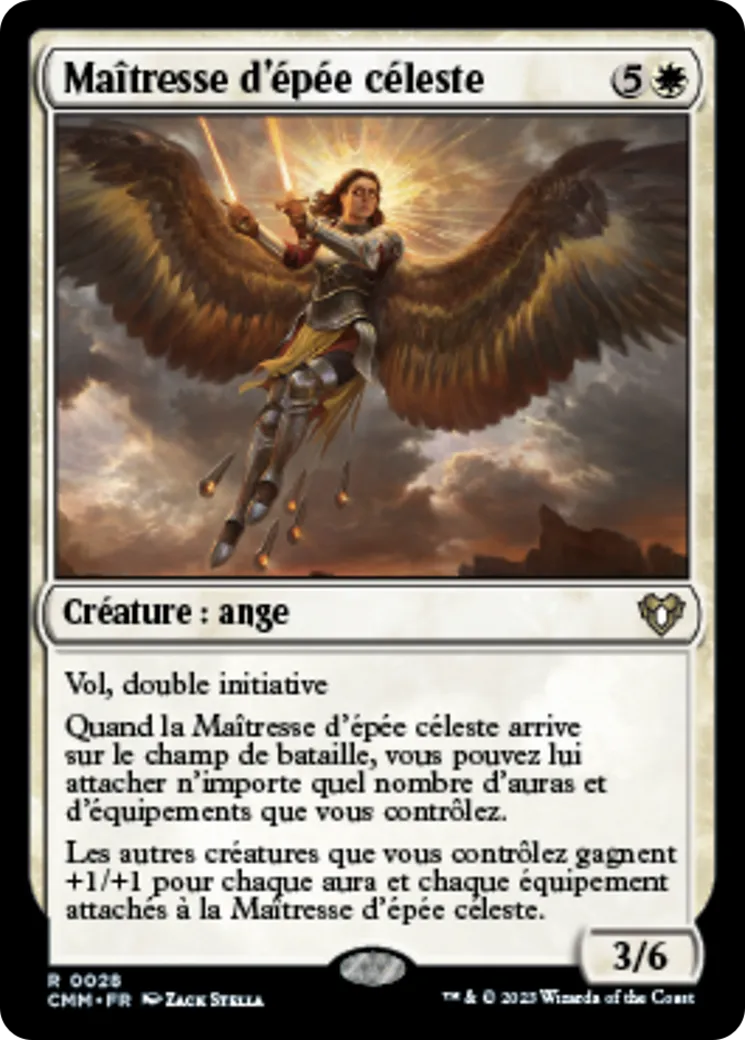 Maîtresse d'épée céleste — Commander Masters — Magic: The Gathering
