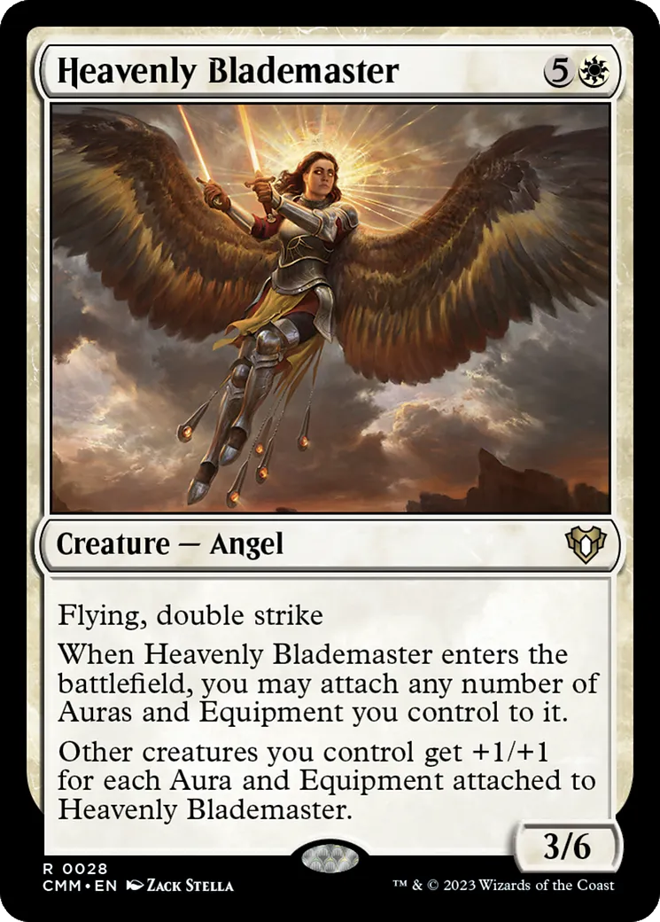 Maîtresse d'épée céleste — Commander Masters — Magic: The Gathering