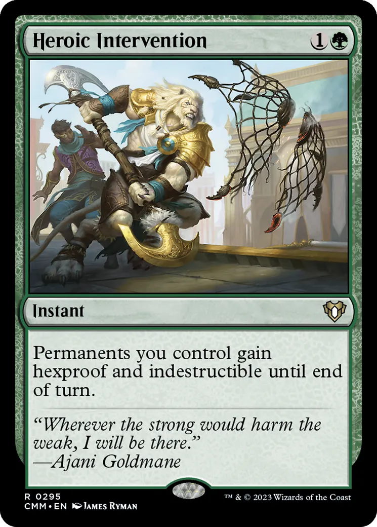 Heroic Intervention — Commander Masters — Magic: The Gathering