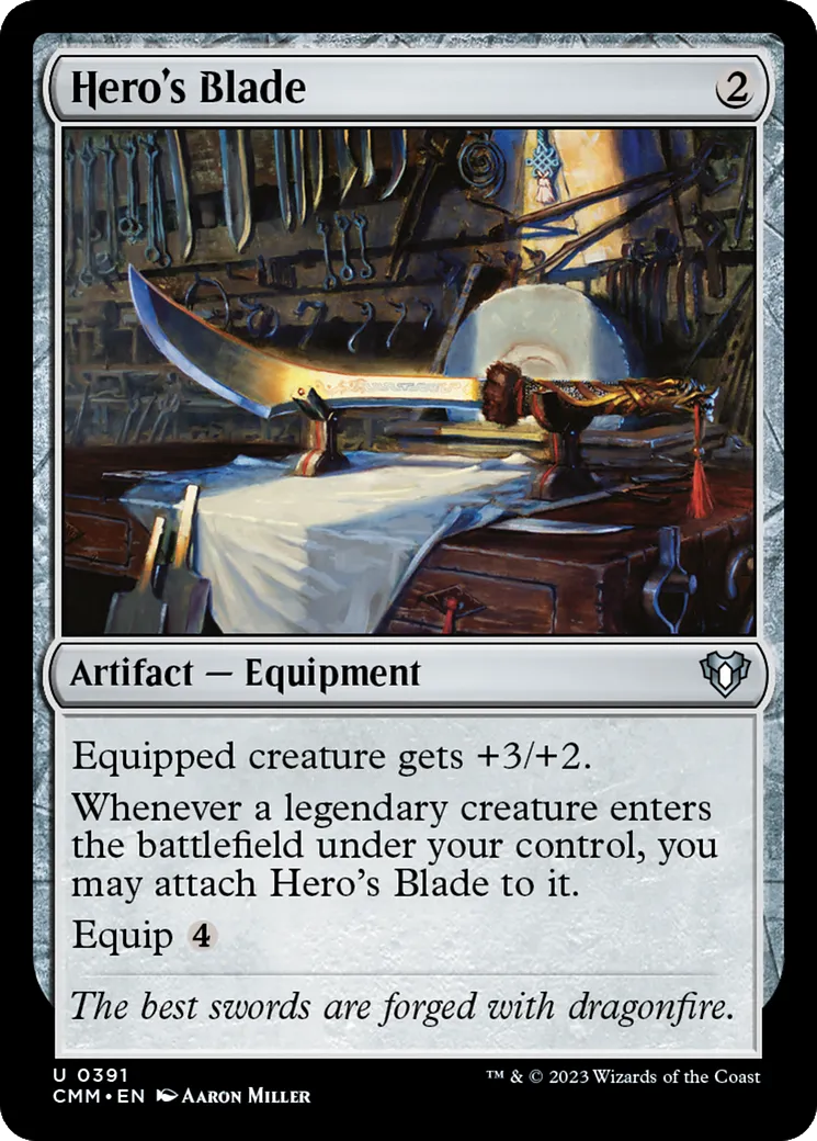 Lame du héros — Commander Masters — Magic: The Gathering