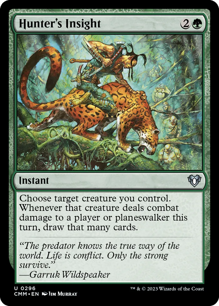 Perspicacité du chasseur from Commander Masters - Magic: The Gathering