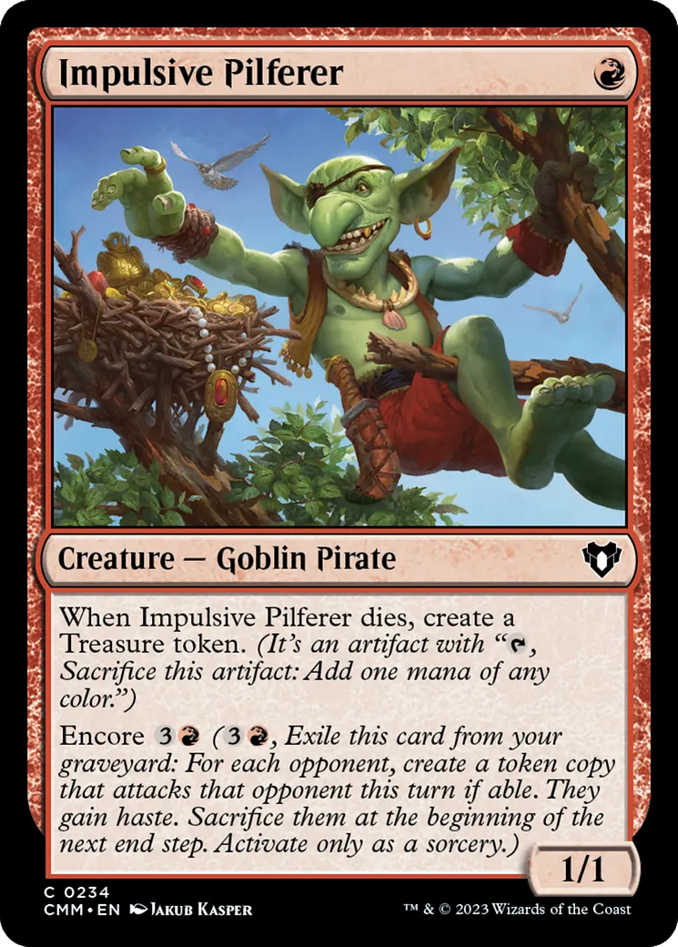 Chapardeur impulsif — Commander Masters — Magic: The Gathering