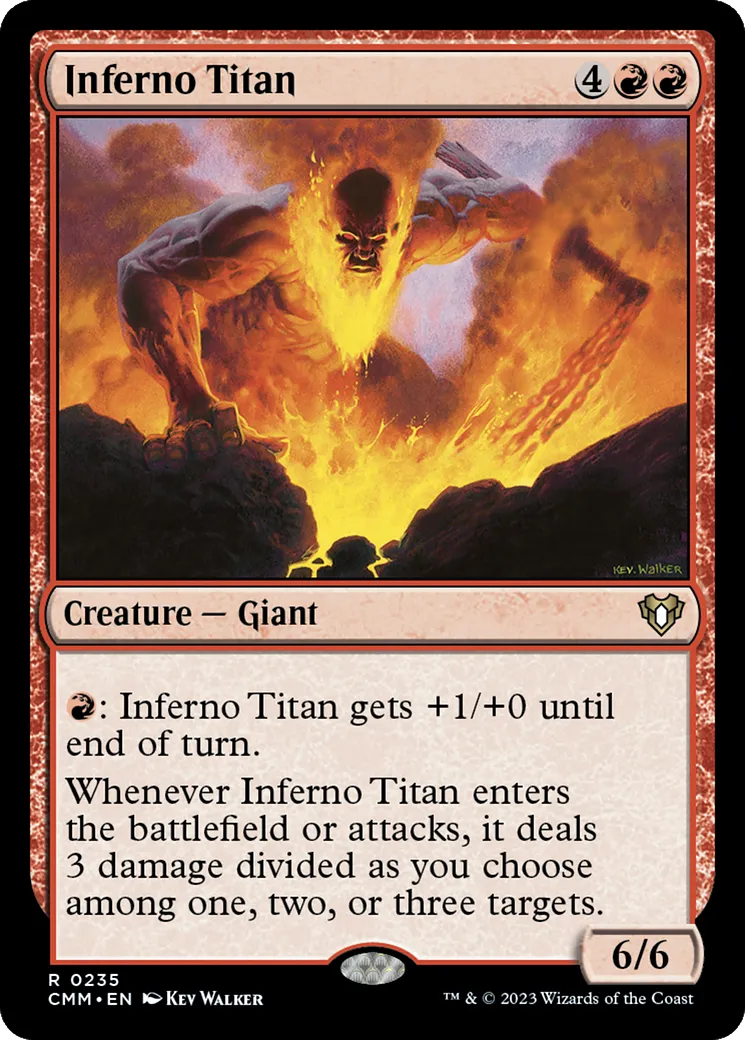 Inferno Titan — Commander Masters — Magic: The Gathering