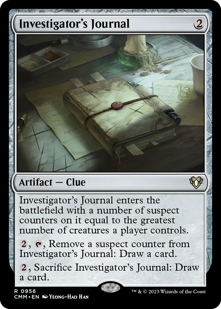 Investigator's Journal — Commander Masters — Magic: The Gathering