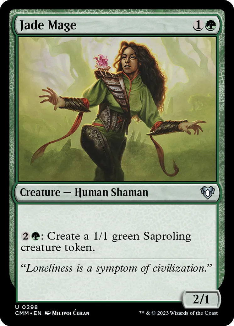 Mage du jade — Commander Masters — Magic: The Gathering