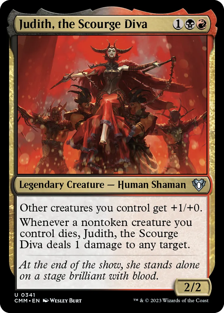 Judith, diva du fléau — Commander Masters — Magic: The Gathering