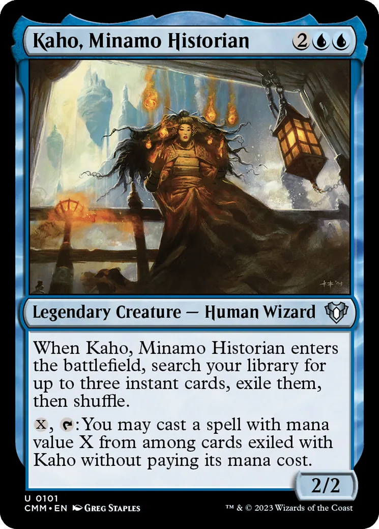 Kaho, historienne de Minamo — Commander Masters — Magic: The Gathering