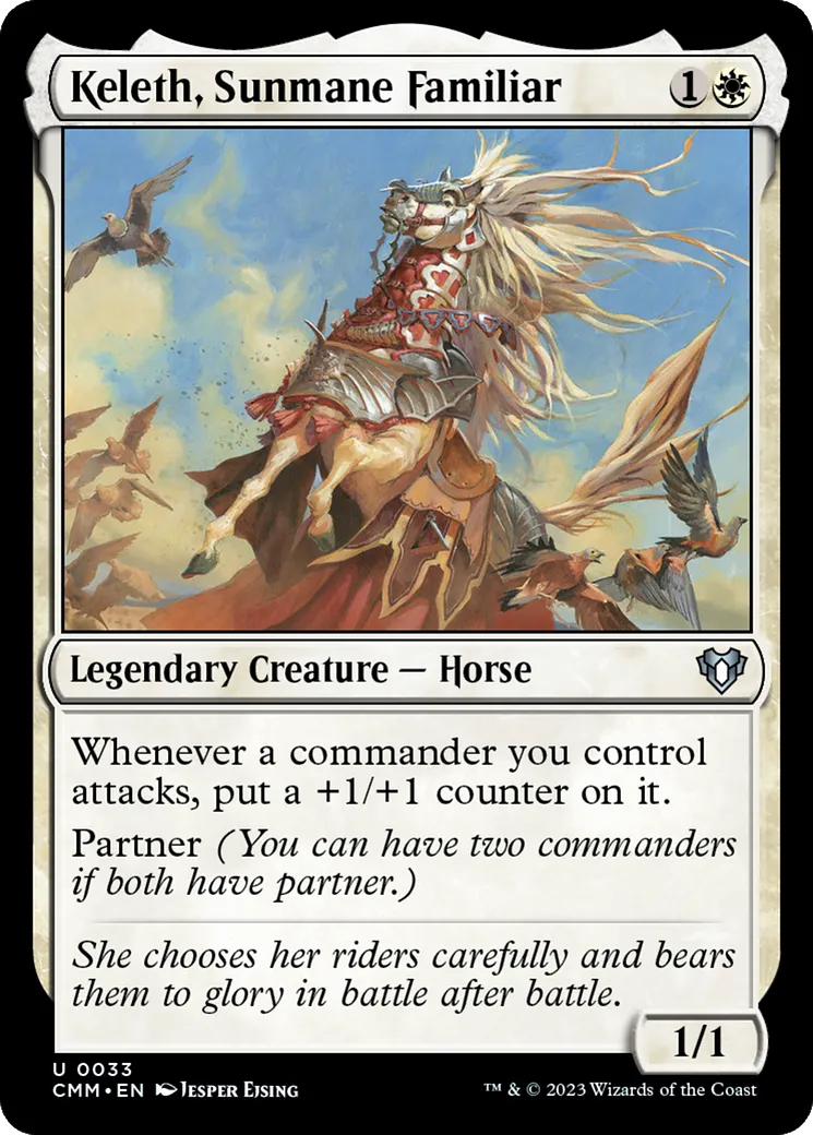 Keleth, familier à la crinière solaire — Commander Masters — Magic: The Gathering