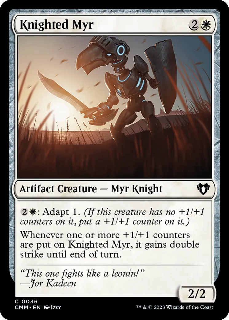 Myr adoubé — Commander Masters — Magic: The Gathering