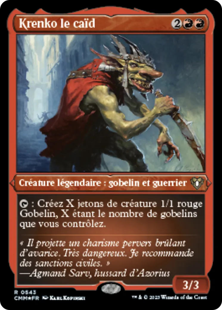 Krenko le caïd — Commander Masters — Magic: The Gathering