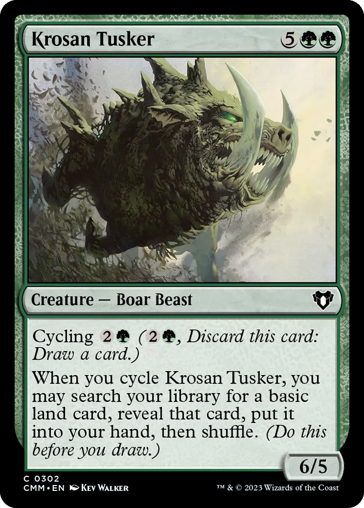 Krosan Tusker — Commander Masters — Magic: The Gathering