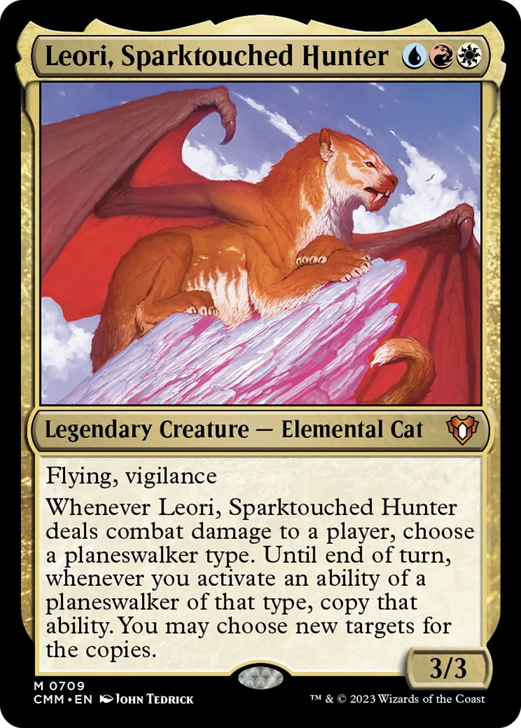 Léori, chasseur touché par l'étincelle — Commander Masters — Magic: The Gathering