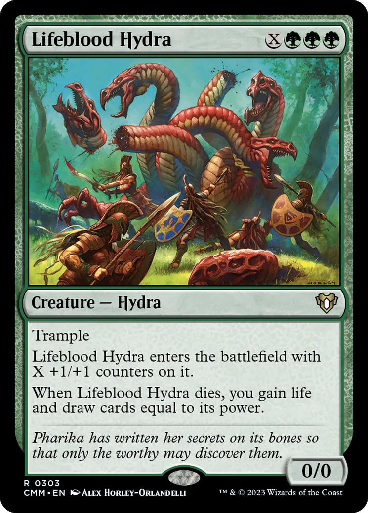 Lifeblood Hydra — Commander Masters — Magic: The Gathering