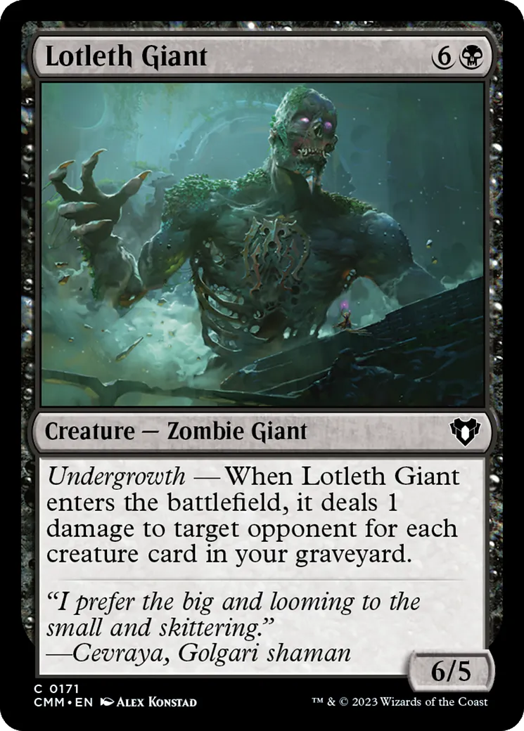 Lotleth Giant — Commander Masters — Magic: The Gathering