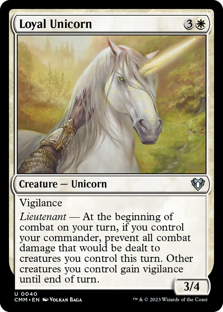 Licorne loyale — Commander Masters — Magic: The Gathering