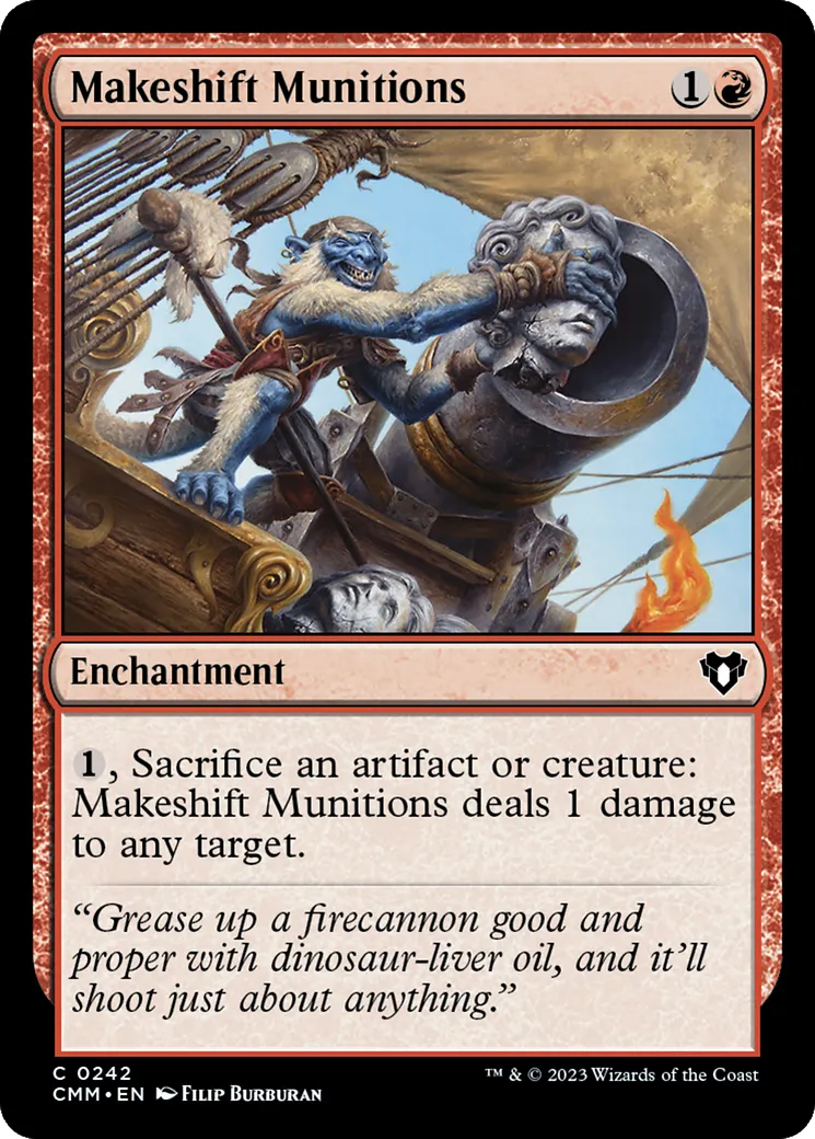 Munitions improvisées — Commander Masters — Magic: The Gathering