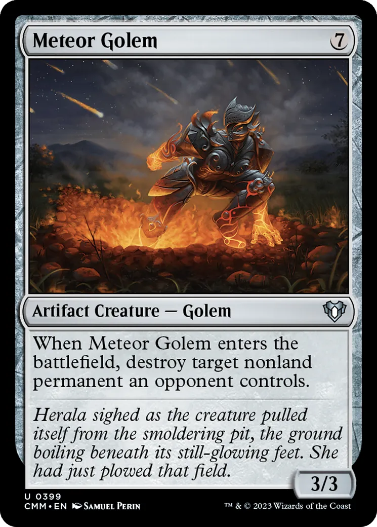 Golem météoritique — Commander Masters — Magic: The Gathering