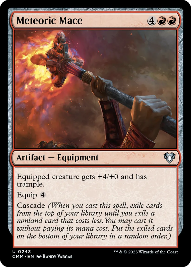 Masse d'arme météoritique — Commander Masters — Magic: The Gathering
