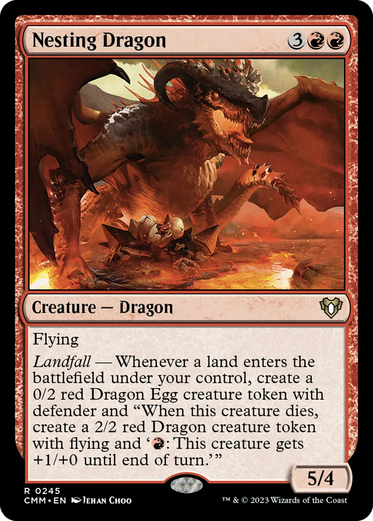 Dragonne nidifiante — Commander Masters — Magic: The Gathering